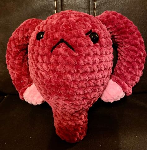 Angry Uterus Crochet Plushie Etsy