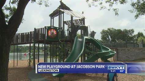 Lexington Celebrates Opening Of New Jacobson Park Playground Youtube