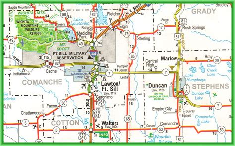 Lawton Map Map Of Lawton Oklahoma And Surrounding Area Cowbabe Stan Paregien Flickr
