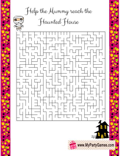 13 Free Printable Halloween Mazes Halloween Maze Halloween