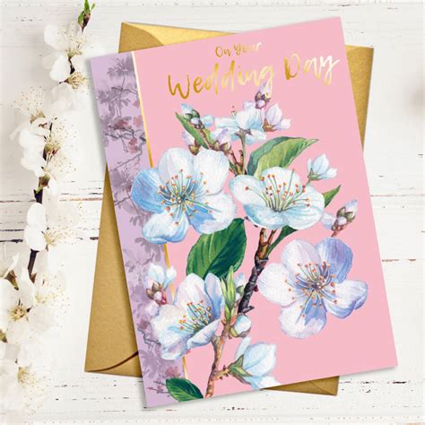 Blossom Flower Wedding Card By Rocket 68