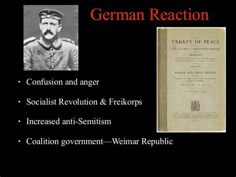 End Of World War I Effects Of The Treaty Of Versailles