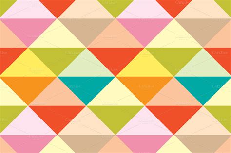 Set Of Colored Geometric Patterns ~ Patterns On Creative Market