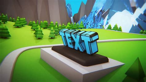 Low Poly Intro Intro Template C4d Ae Youtube