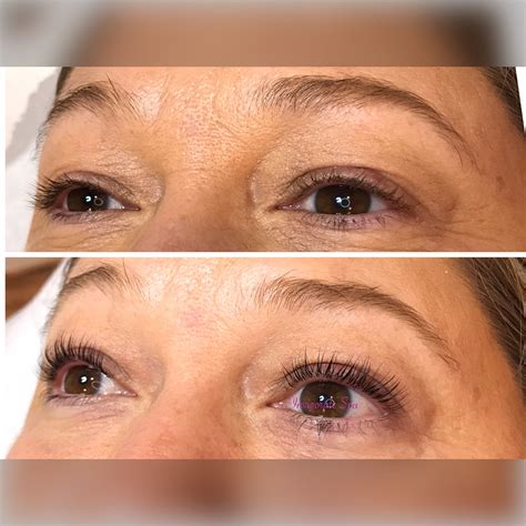 lash lift and tint before and after pics