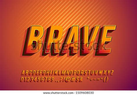 Strong Bold 3d Font Effect Youth Stock Vector Royalty Free 1509608030