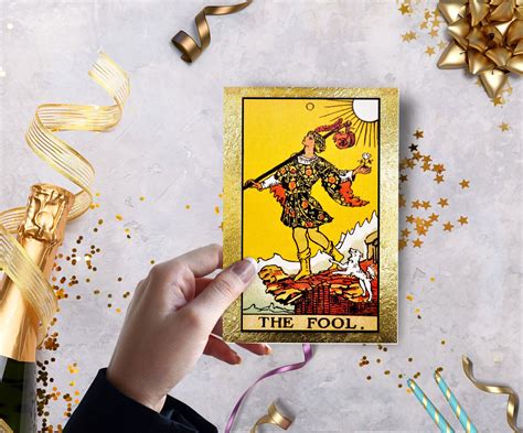Tarot Greeting Card The Fool Card The Fool Print The Fool Etsy