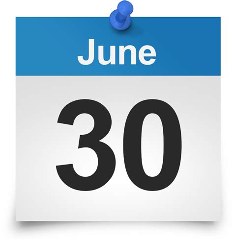 Download June 30 Calendar Icon Png Png Download June 30 Calendar