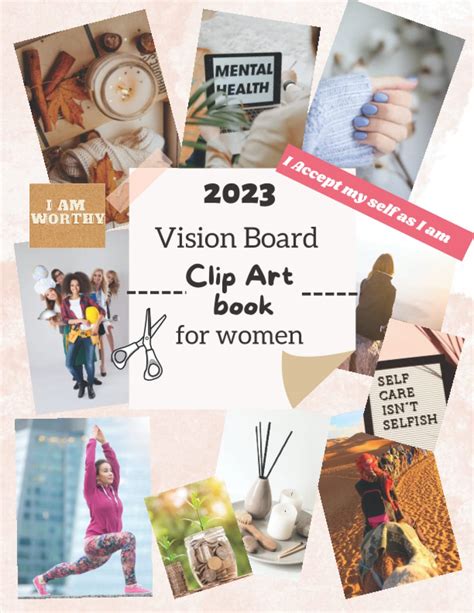 2023 Vision Board Clip Art Book For Women The Ultimate Vision Board Clip Art 200
