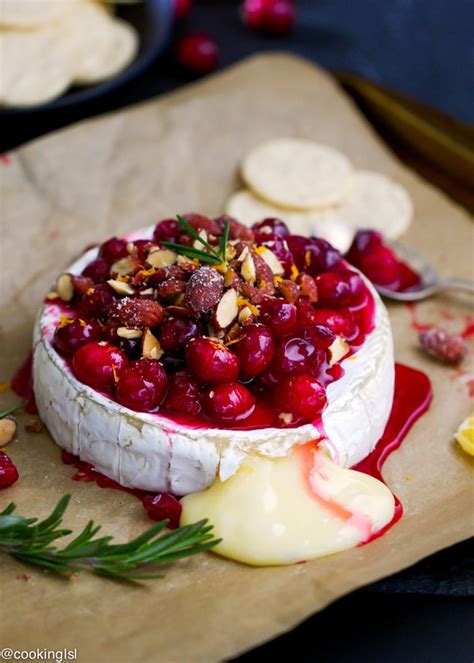 Baked Brie With Cranberries And Almonds Recipe