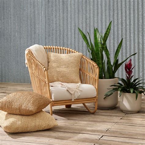 Modern Rattan Lounge Chair Handcrafted In Indonesia The Citizenry Modern Accent Chair