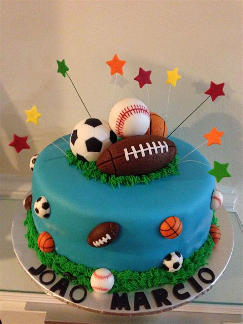 Sport Cake Sports Birthday Cakes Sports Themed Birthday Party Diy Birthday Cake Ball Birthday
