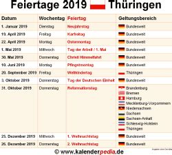 Urlaubsplanung thüringen 2021 hier online einfach & kostenlos ferien und feiertage (brückentage) in thüringen 2021 berechnen und ausdrucken. Feiertage Thüringen 2020, 2021 & 2022 (mit Druckvorlagen)