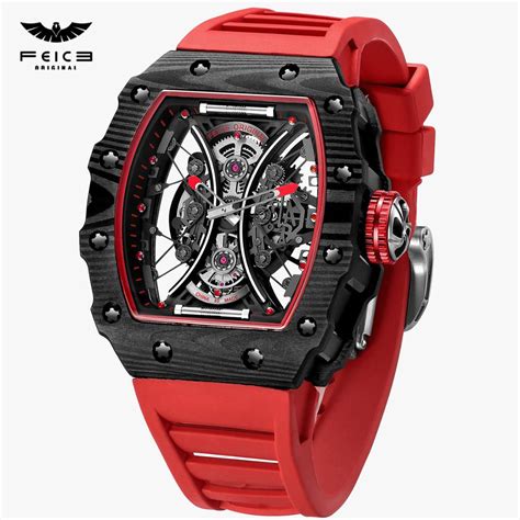 Feice Luxury Skeleton Watch Automatic Mechanical Watches For Men