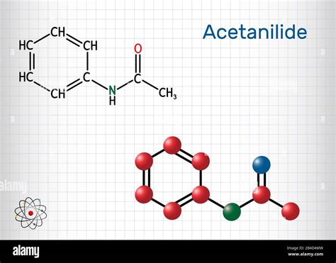 Acetanilida C8h9no Droguetanilida C8h9no Molécula De Fármaco Tiene