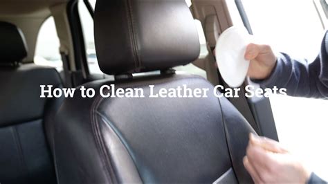 How To Clean Leather Car Seats Like A Professional Youtube
