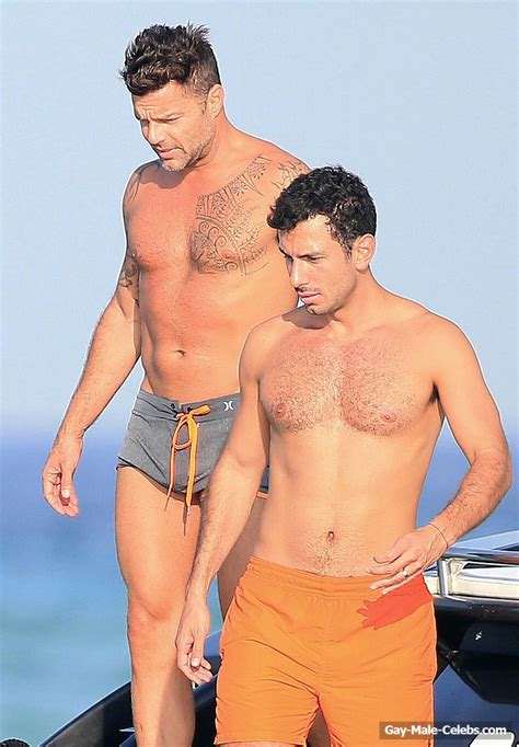 Free Ricky Martin And Boyfriend Sunbathing In Ibiza The Gay Gay