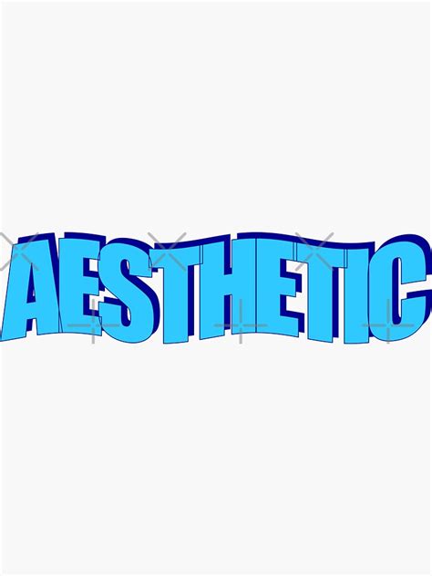 Aesthetic Word Art Sticker For Sale By Izacless Redbubble