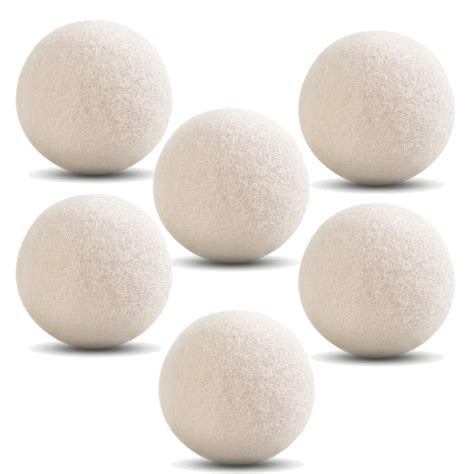 wool dryer balls 6 pack xl reusable natural chemical free fabric softener laundry dryer balls