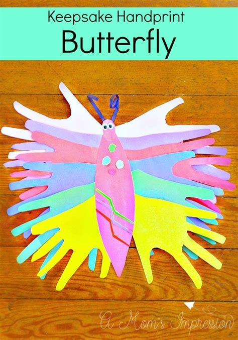 Make A Paper Handprint Butterfly Craft Keepsake With Your Child