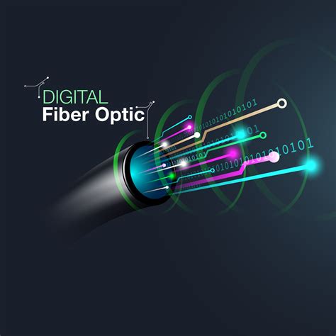 Fiber Optic Digital Cable 680338 Vector Art At Vecteezy