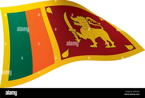Sri Lanka Flag Vector Illustration Stock Vector Image And Art Alamy