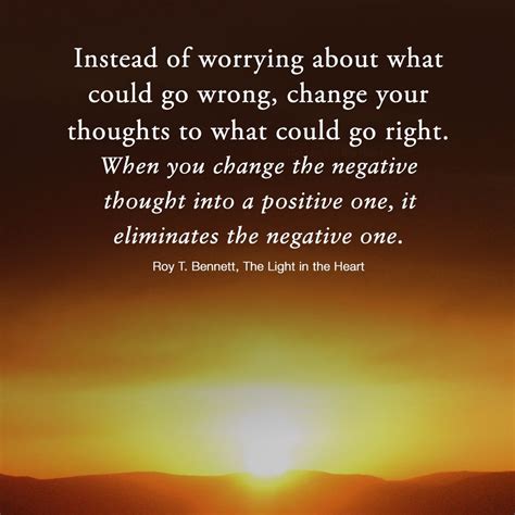 Shift The Negative Thought Into A Positive One Negative Thoughts