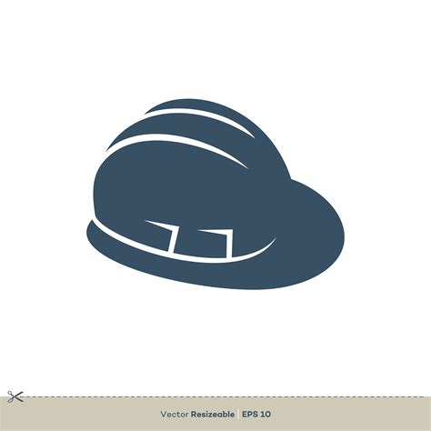 Safety Helmet Icon Vector Logo Template Illustration Design Download