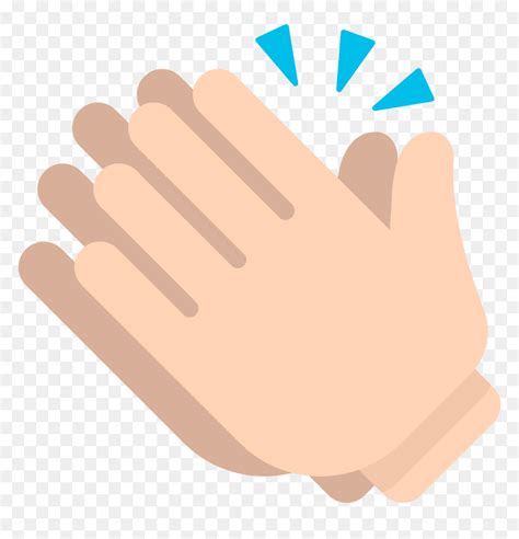 File Fxemoji Wikimedia Commons Png Clap Emoji Svg Clapping Hands