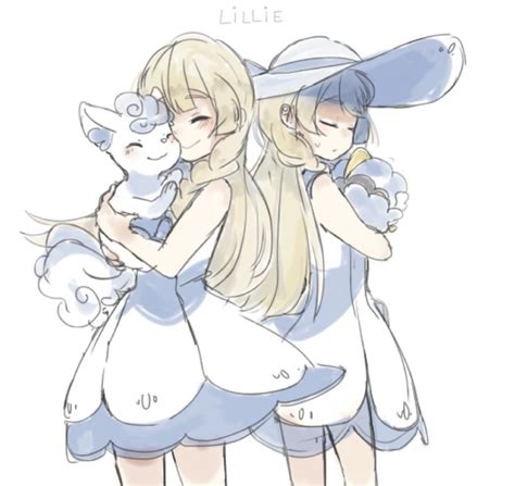 Lillie Cosmog And Alolan Vulpix Pokemon And 2 More Drawn By Akemi