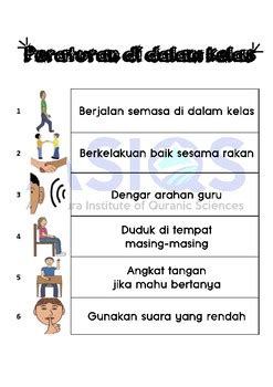 Pembagian peraturan bisa dibuat dengan penekanan hal yang wajib. Classroom Rules in Malay Language : Peraturan di dalam ...