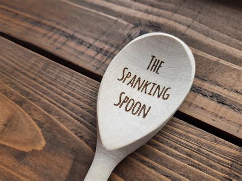 The Spanking Spoon Large Wooden Spoon Custom Engraved Spoon Etsy