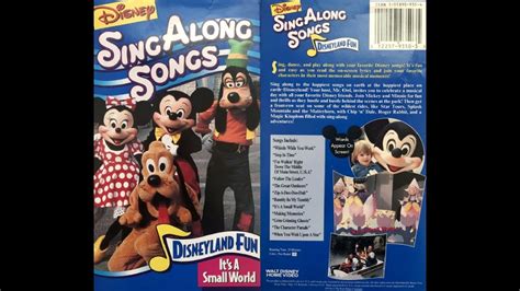 Disney S Sing Along Songs Disneyland Fun Vhs 1993 Dam