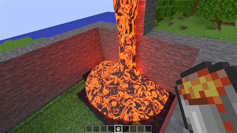 Realistic Lava Vs Water In Minecraft Youtube