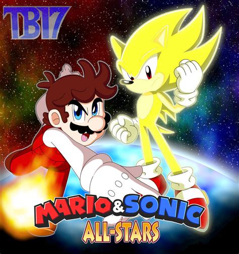 Fire Mario And Super Sonic By Bluetyphoon17 On Deviantart