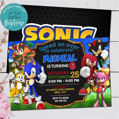 Buy plastic and sonic app egift cards through our corporate program to reward, incent and retain. Sonic The Hedgehog Birthday Invitation Printable | Bobotemp