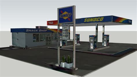 1726 Webster Ave Sunoco Gas Station 3d Warehouse