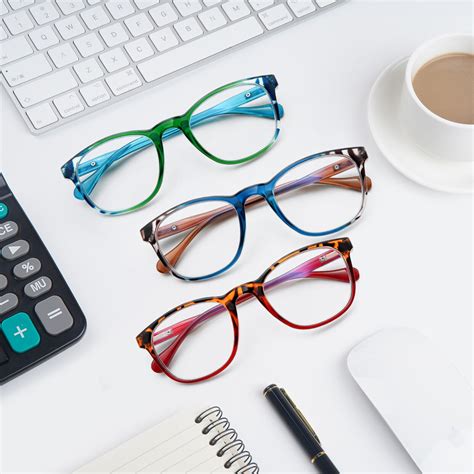 Kerecsen 6 Pack Anti Grare Bluelight Reading Glasses Spring Hinge Readers Ebay