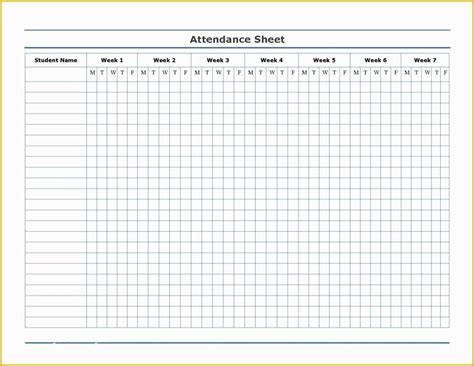 Gallery Of Download Employee Attendance Sheet Excel Template Images