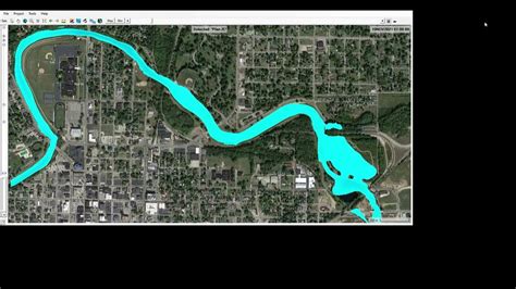 Muncie River Flood 2d Satellite View Youtube