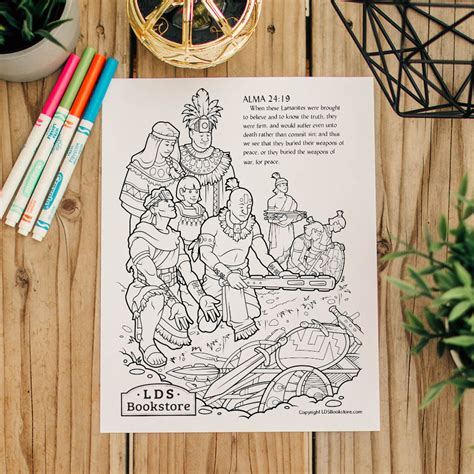 Download and print free fishing owl coloring pages to keep little hands occupied at home; Anti-Nephi-Lehies Book of Mormon Coloring Page - Printable