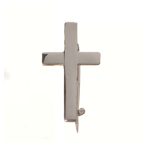 Clergy Cross Pin In Sterling Silver H18cm Online Sales On Uk