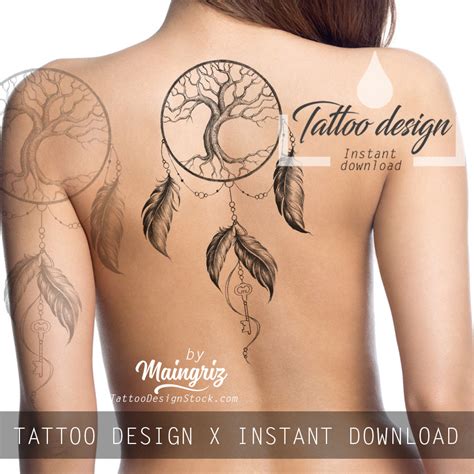 Sexy Realistic Dreamcatcher Half Sleeve Tattoo Design By Tattoo Artist
