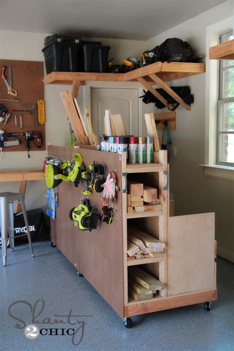 Shelving, tool & cord storage ideas. Woodwork Woodworking Projects Organization PDF Plans