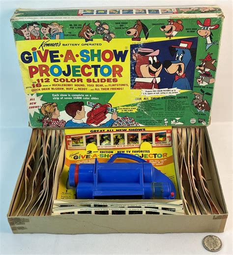 Lot Vintage 1961 Kenners Battery Operated Give A Show Projector