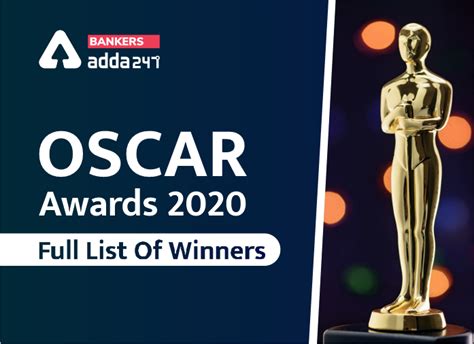 Oscar Awards 2020 Complete List Of 92nd Academy Award Winners