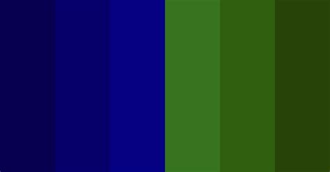 Deep Navy And Green Color Scheme Blue