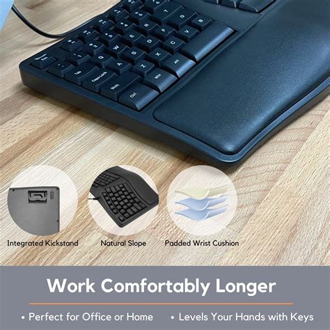 Ergonomic Keyboard With Palm Rest For Pc X9ergokey X9 Performance