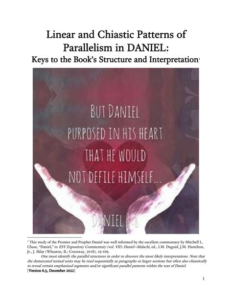 PDF Linear And Chiastic Patterns In The Book Of DANIEL