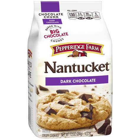 Pepperidge Farm Nantucket Crispy Dark Chocolate Chunk Cookies 72 Oz